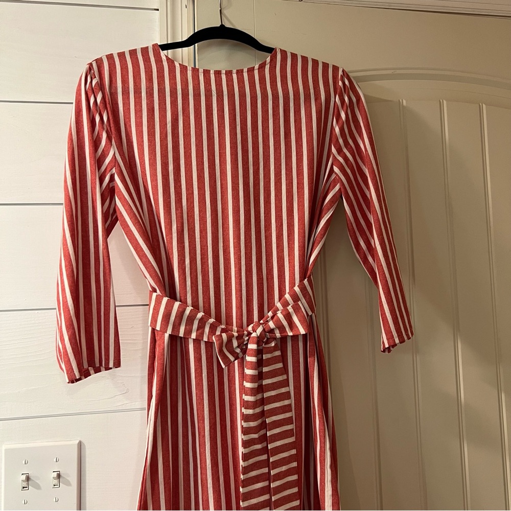Striped Red Dress - Picture 2 of 6